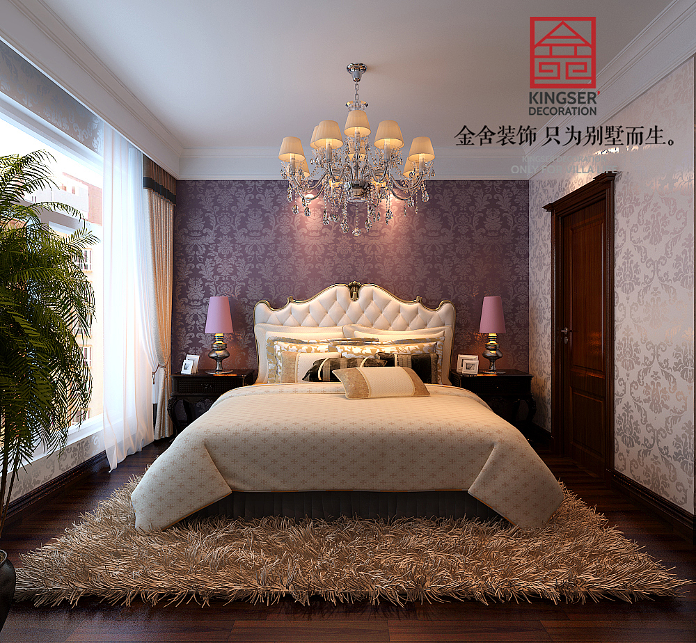 【祥云国际小区121㎡装修效果图简约欧式主义风格】-金舍装饰-石家庄装修