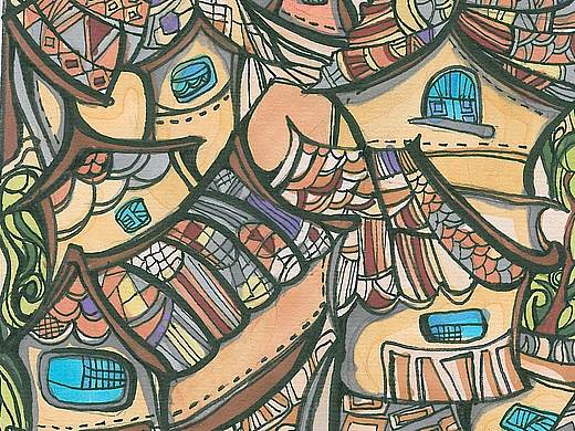 马克笔手绘《中东建筑》装饰插画、设计基础