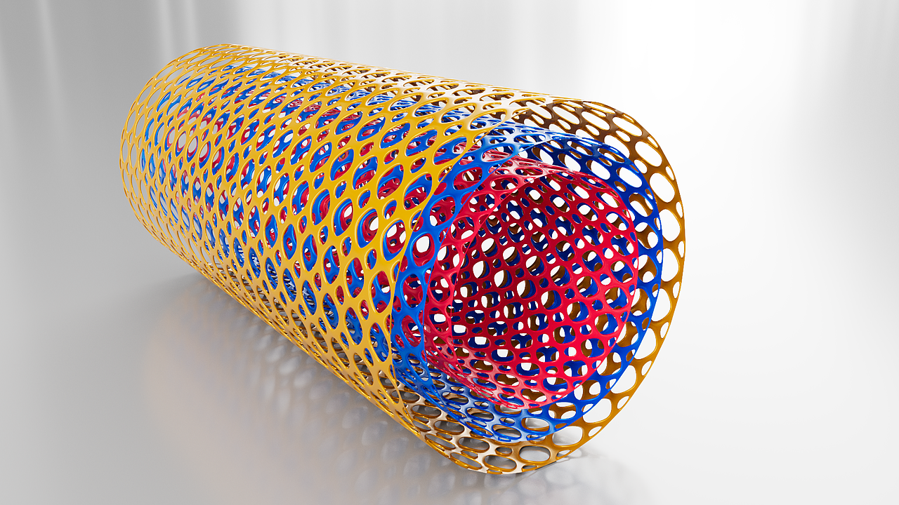Sci科研制图教程 | 如何用maya做多孔圆柱体