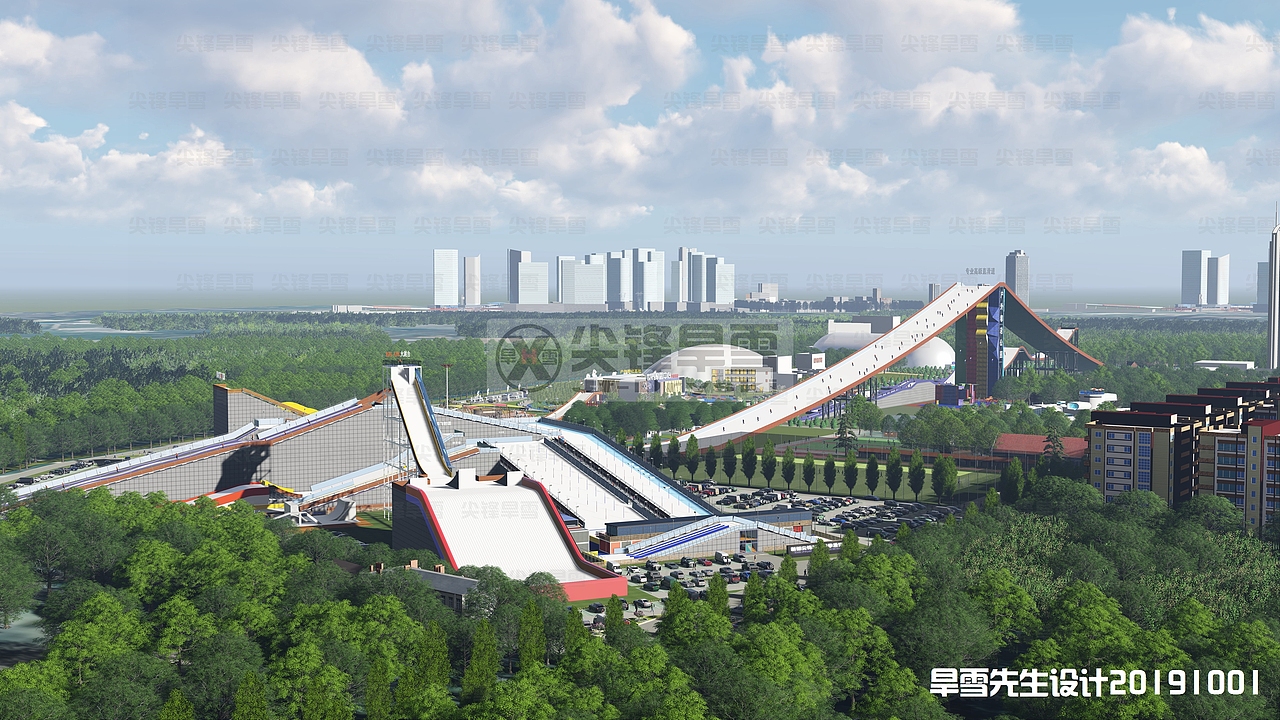 新作成都尖锋旱雪场扩展-旱雪先生金针菇旱雪dryski