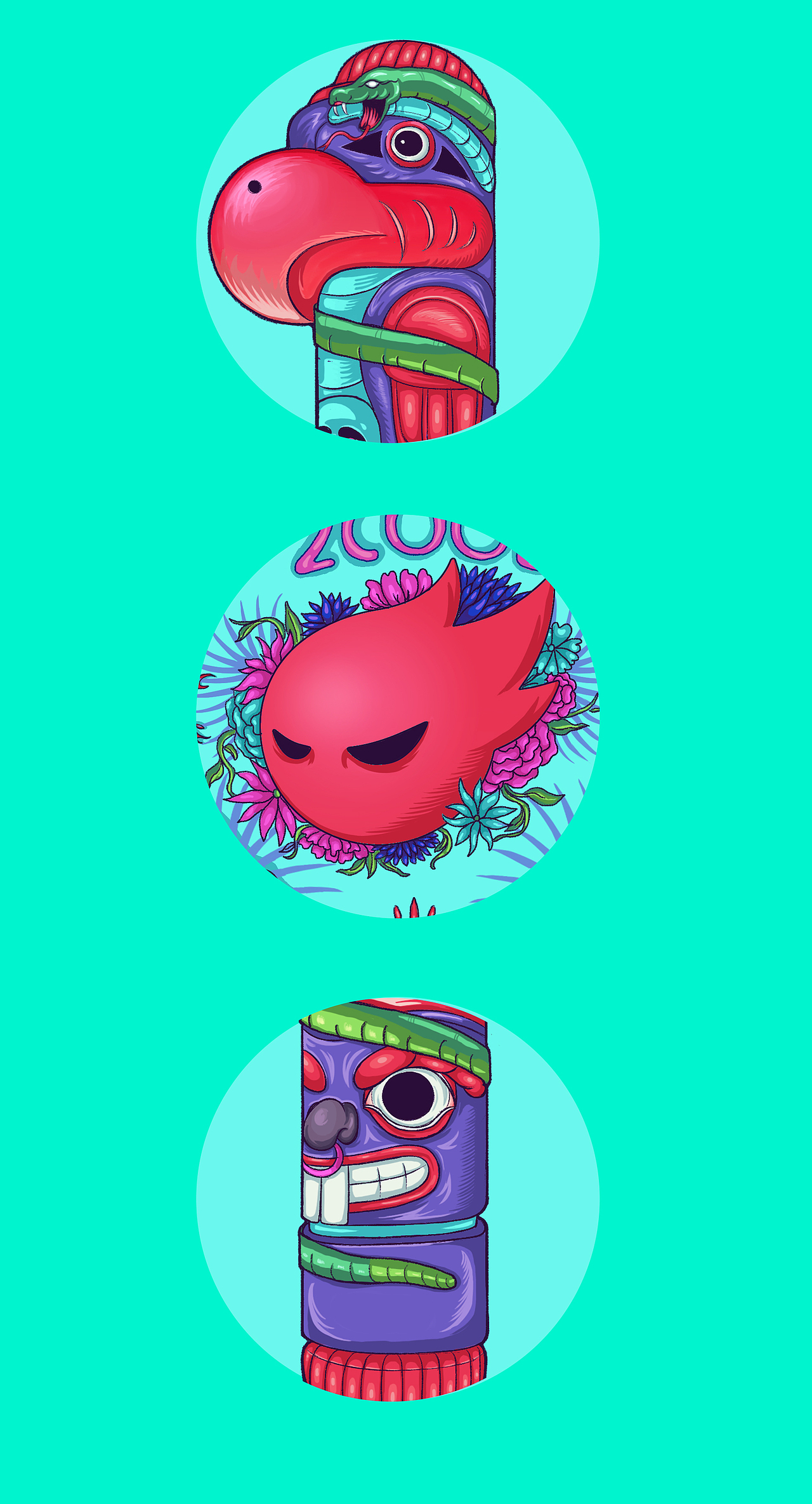 ZCOOL10周年图腾纪念（图ZNTI5MDcwODg=） - 新锐潮流插画 - 站酷设计师suwen111原创素材 - 站酷ZCOOL