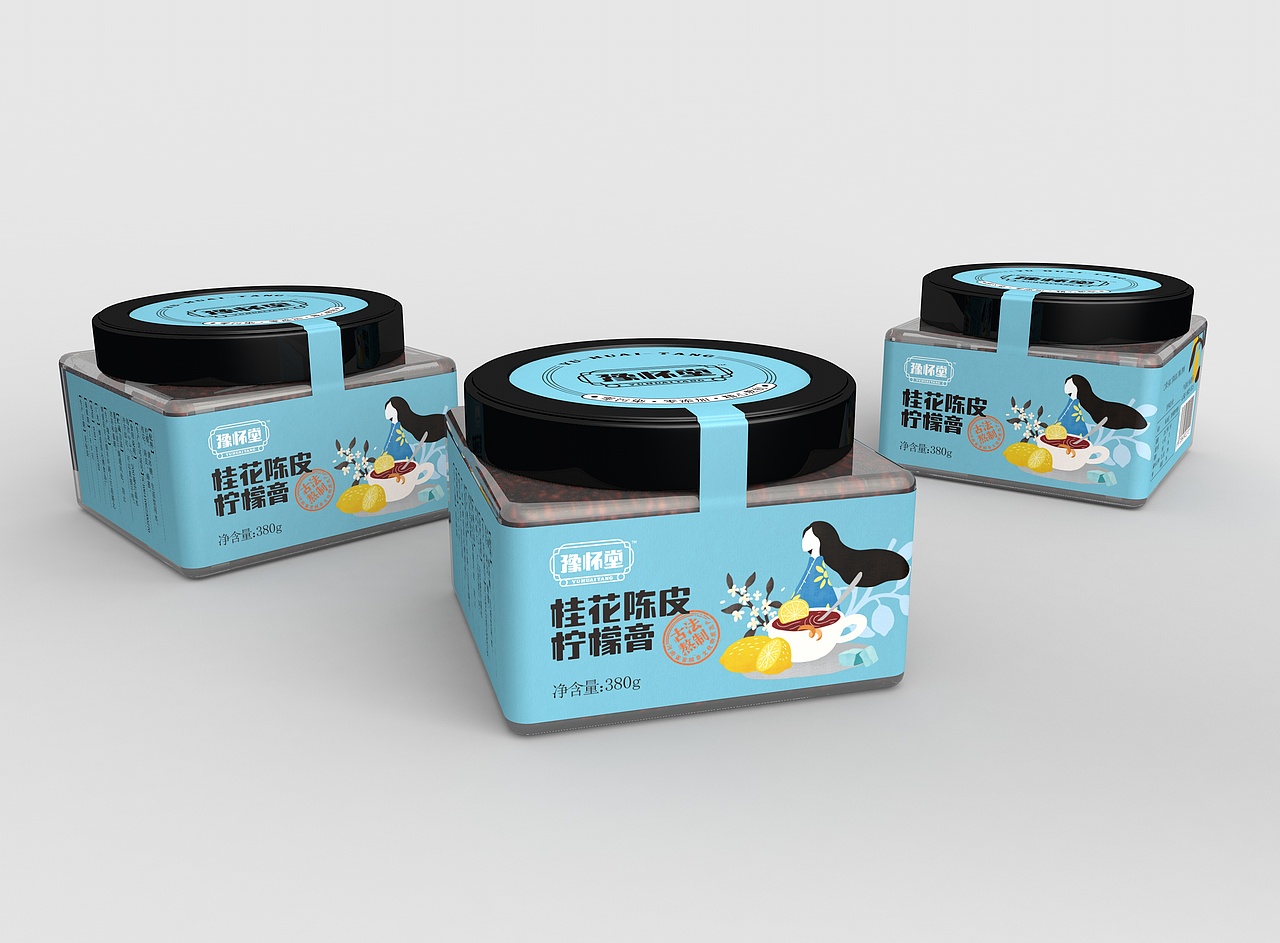 豫怀堂怀姜糖膏品牌包装形象设计（图ZMTAwMzQyMTQ0） - 品牌 - 站酷设计师蓝色盛火原创素材 - 站酷ZCOOL