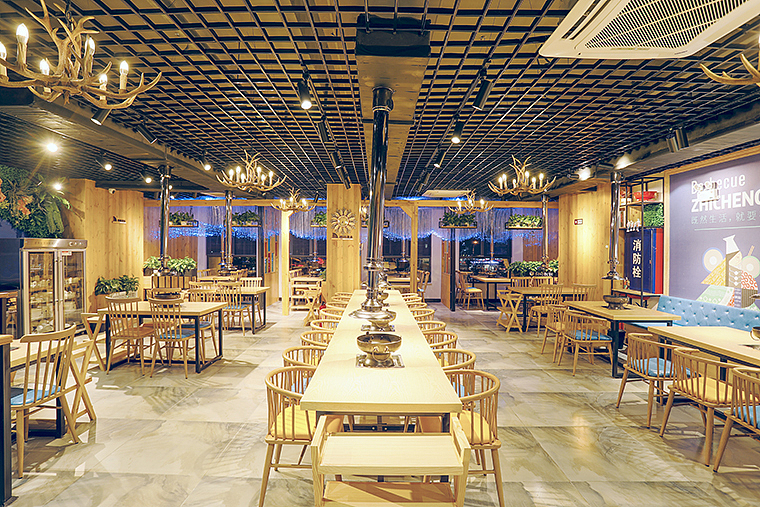海口炙成一派现拌炙子烤肉餐厅全案设计-品深餐饮设计