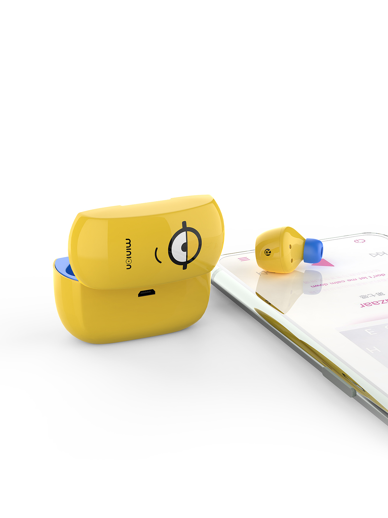 小黄人蓝牙耳机