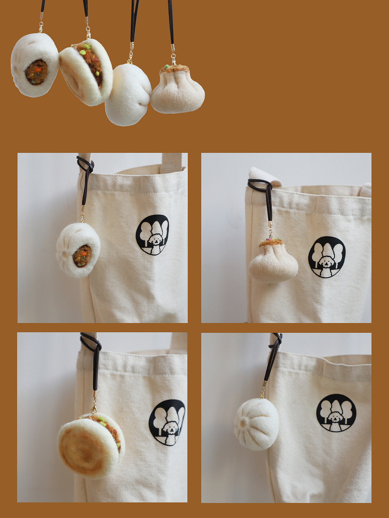 囍囍的羊毛毡 之 中式早点系列（图ZMjcxMzU2NTYw） - 其他手工艺 - 站酷设计师谢囍囍原创素材 - 站酷ZCOOL