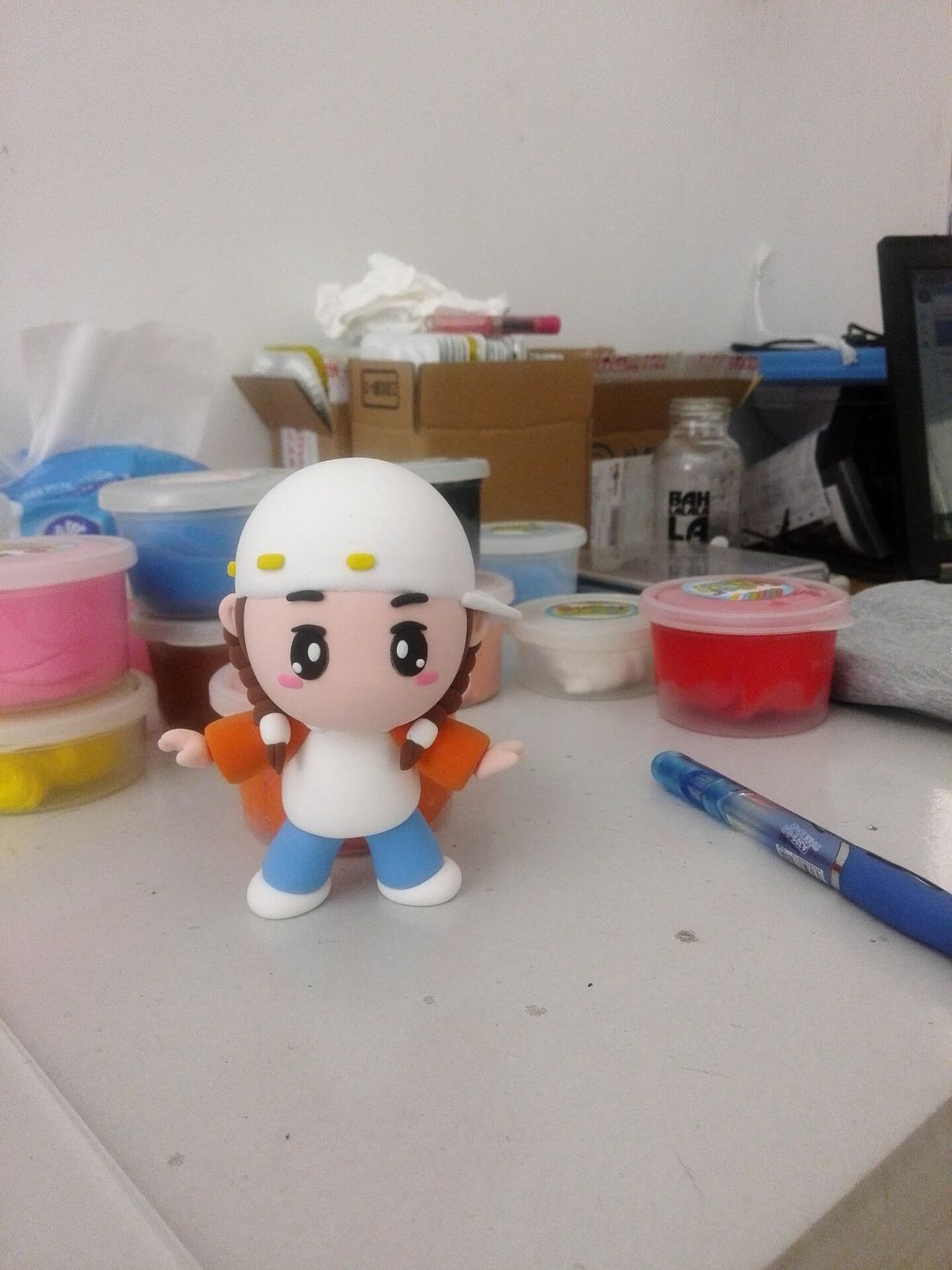 街舞女孩(粘土手工公仔,再次制作)