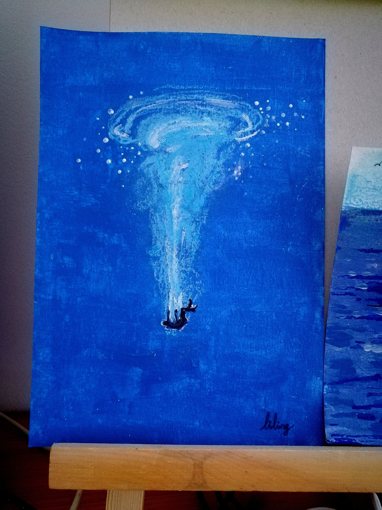 LILING原创作品《神秘的百慕达三角洲之小画家掉入》大家都读过的世界未解之谜《神秘的百慕达三角洲》所有船只或飞机每当经过这个海域都会消失的无影无踪。而当小肌肉画家被卷入深海三角洲那一刻会发生什么呢？会有什么等待着他呢？待续。。。