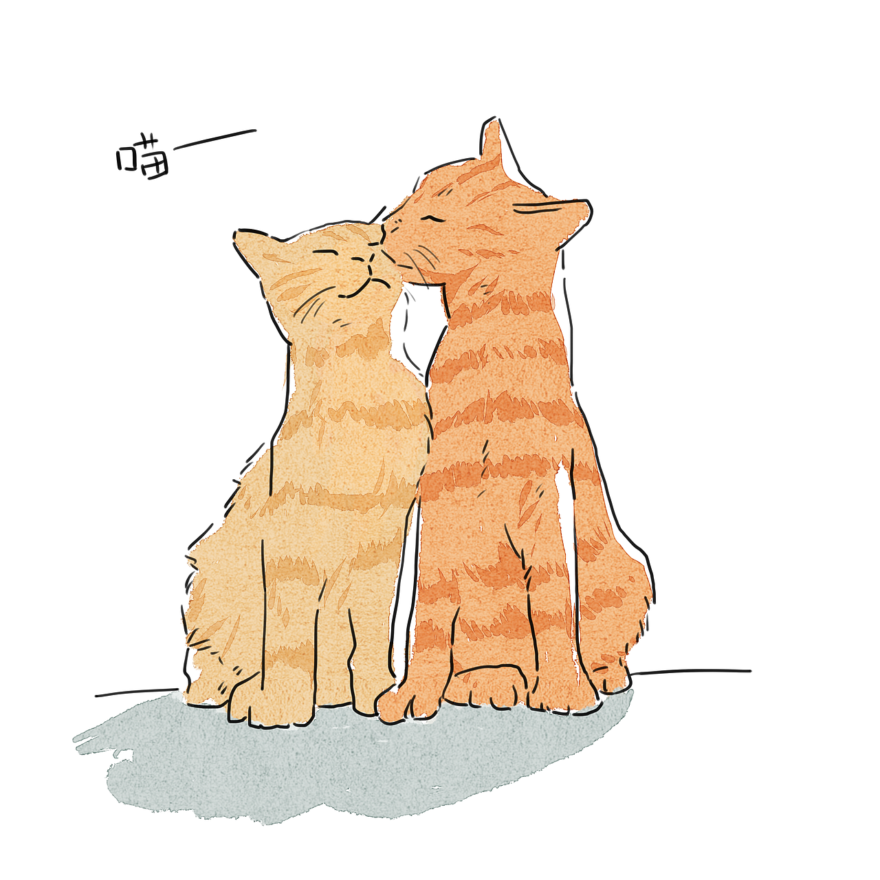 猫咪插画练习（图ZOTgwOTA5ODQ=） - 创作习作 - 站酷设计师Nakiiii原创素材 - 站酷ZCOOL