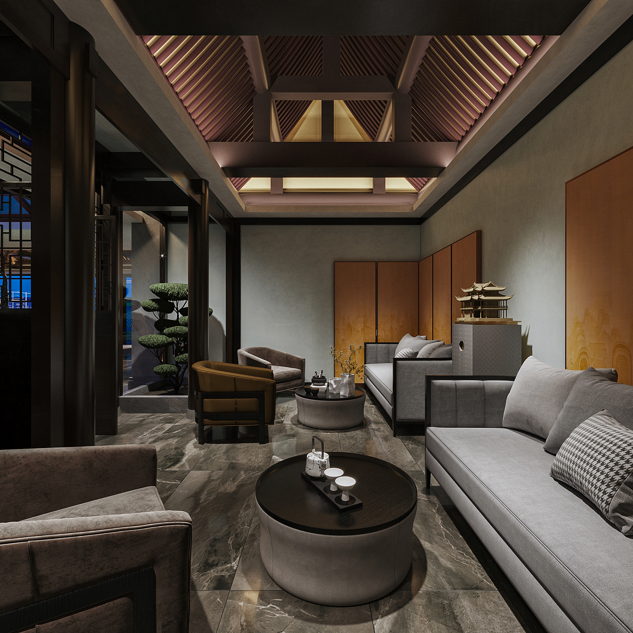 改建-中式售楼处（图ZMjMxNDQ2OTQw） - 建筑/空间 - 站酷设计师夏日山中的屋原创素材 - 站酷ZCOOL