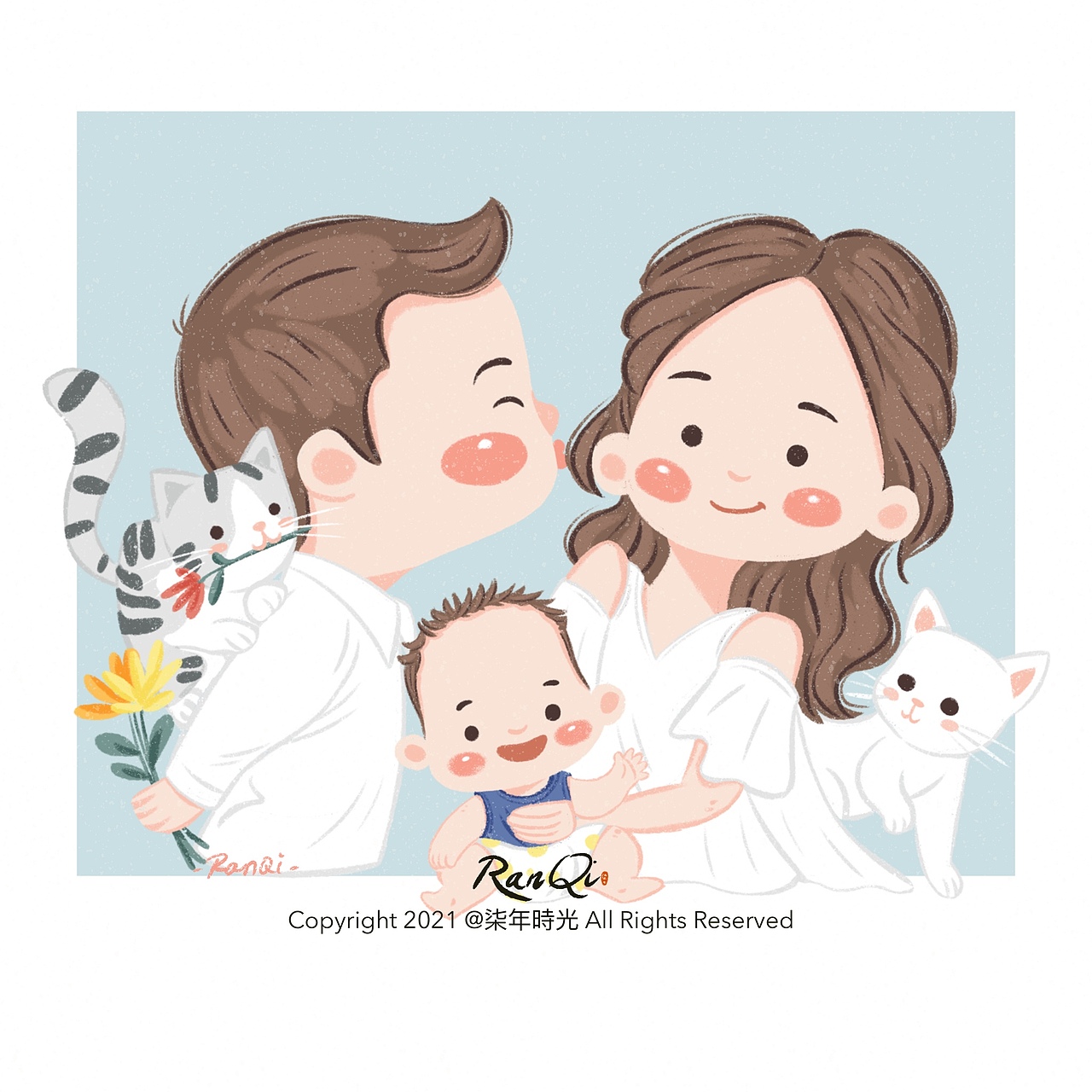 在线贩卖人间温柔/头像定制合集（图ZMjc5MjMwMDA0） - 儿童插画 - 站酷设计师染七七Lydia原创素材 - 站酷ZCOOL