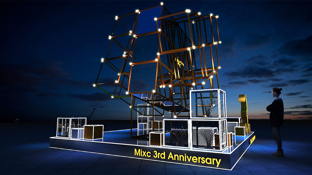 魔方主題戶外美陳（圖ZMTMwODI0NDA4） - 其他三維 - 站酷設(shè)計(jì)師sneakout原創(chuàng)素材 - 站酷ZCOOL