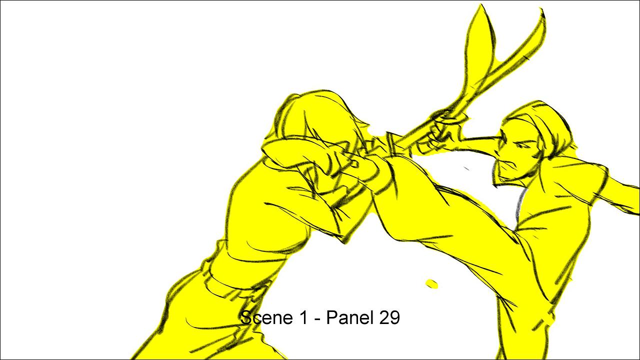 打斗动作设计-分镜故事板