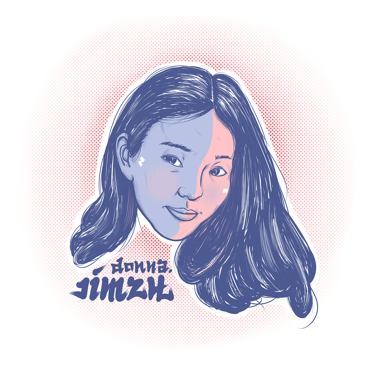 总结2014年，一些涂鸦，一些插画，蓝白粉大搭配（图ZMjUwMjQ1ODg=） - 创作习作 - 站酷设计师JIMZH酷嗨儿原创素材 - 站酷ZCOOL