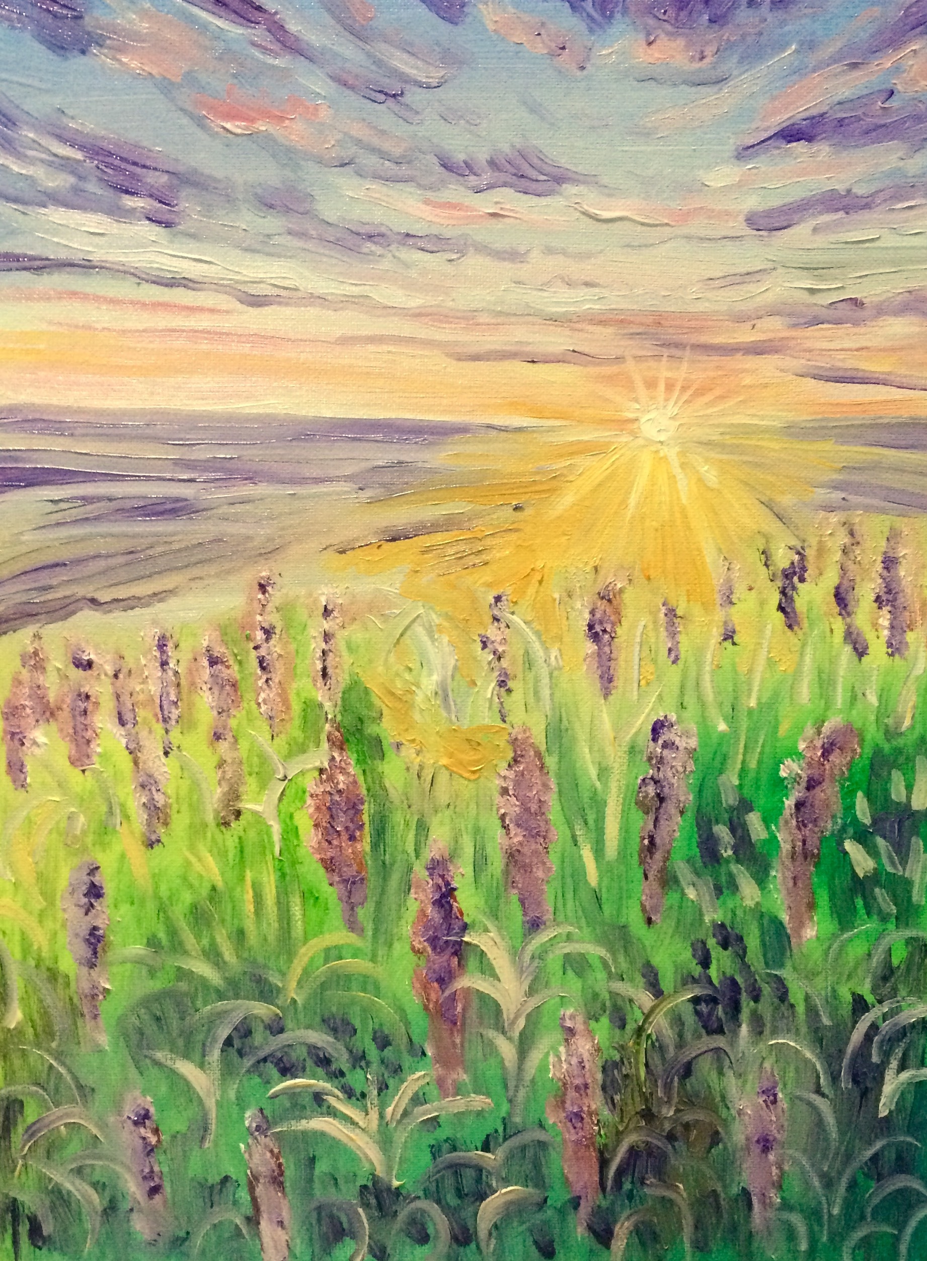 《向日葵》（油画）|纯艺术|绘画|白玛拉姆 - 原创作品 - 站酷 (ZCOOL)