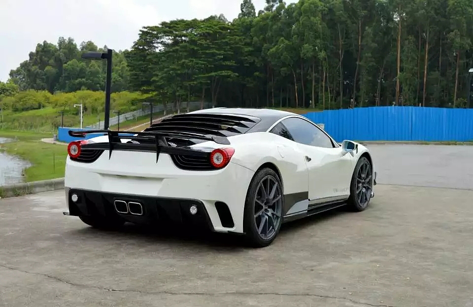 法拉利458改装升级 mansory 大包围 前杠 前唇 机盖