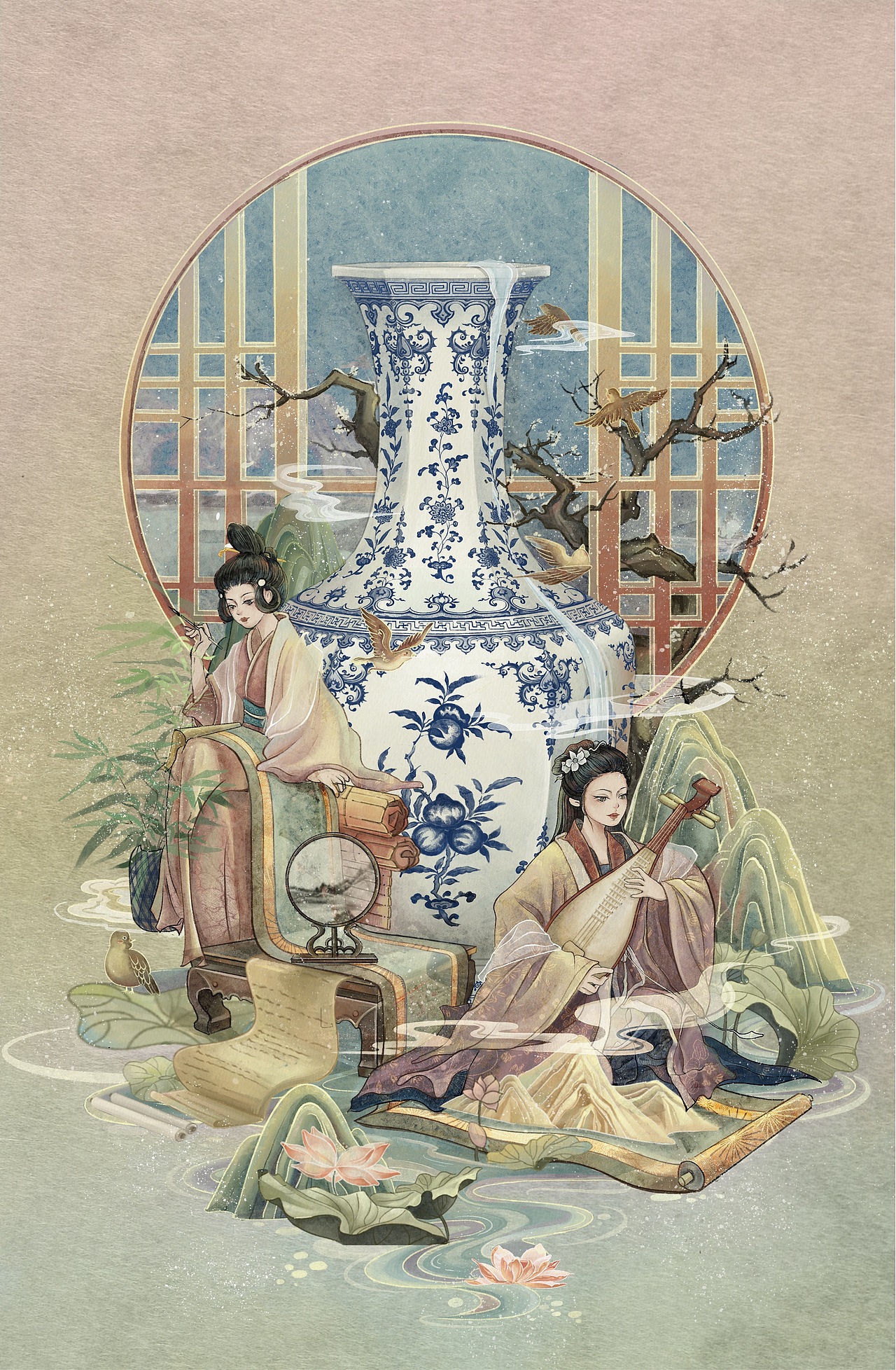 深圳博物馆插画设计（图ZMzUyODg3MzQw） - 商业插画 - 站酷设计师FFesc原创素材 - 站酷ZCOOL