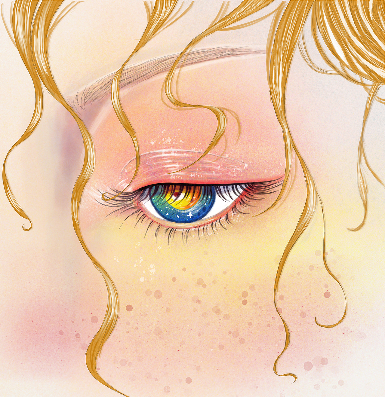 手绘插画临摹作品