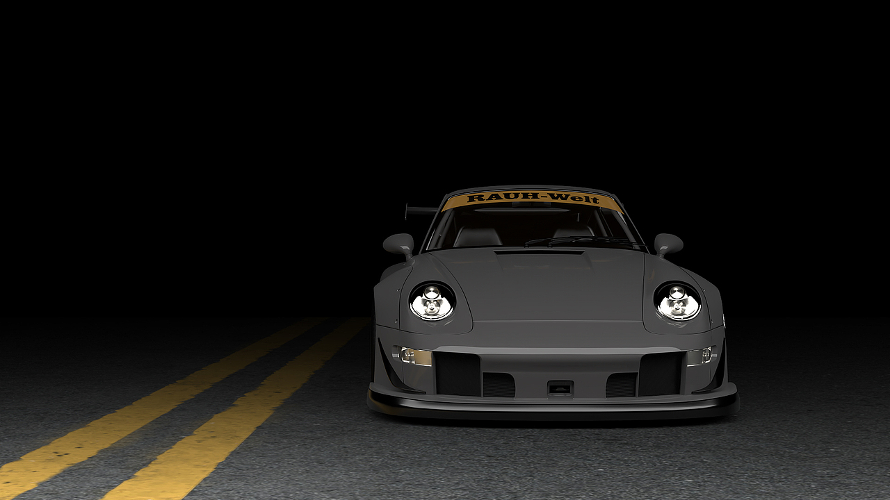 C4D | Porsche 993 RWB BLACK学员作品（图ZMjM2ODc4ODQ0） - 机械/交通 - 站酷设计师HYPERSHARE原创素材 - 站酷ZCOOL
