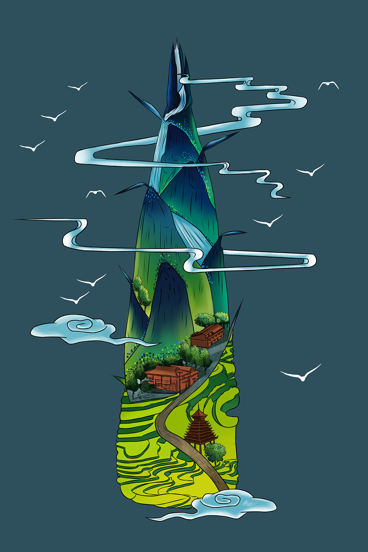 黔食今生|插画|商业插画|风残柳下 - 原创作品 - 站酷 (zcool)