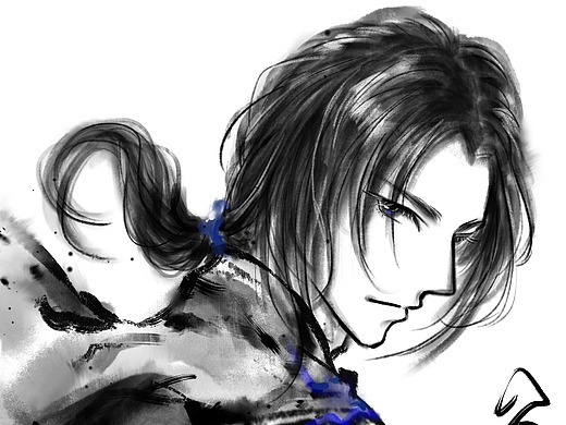 天行九歌 盖聂 水墨画风