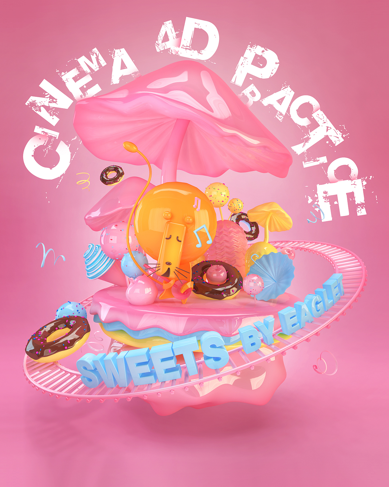 C4D练习作品（图ZMTI5NDc0NjYw） - 其他三维 - 站酷设计师eaglet26原创素材 - 站酷ZCOOL