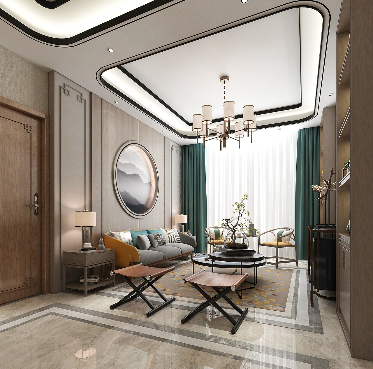 二层起居室,角度C