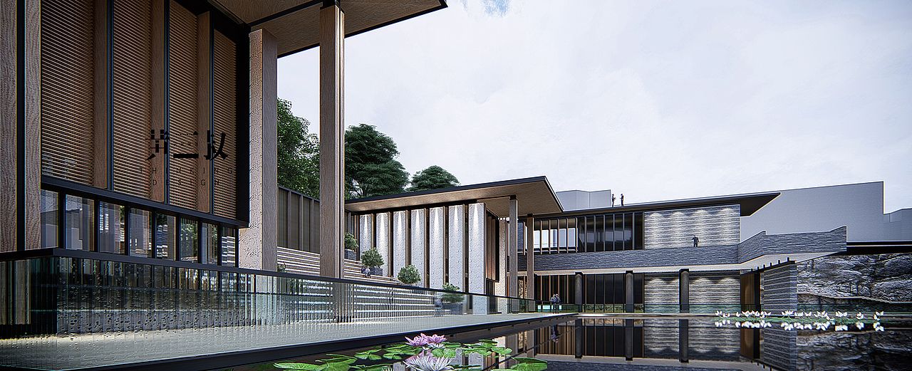 《四合》会所建筑空间设计（图ZMTMyMTY5MTEy） - 建筑设计 - 站酷设计师黄三苏原创素材 - 站酷ZCOOL