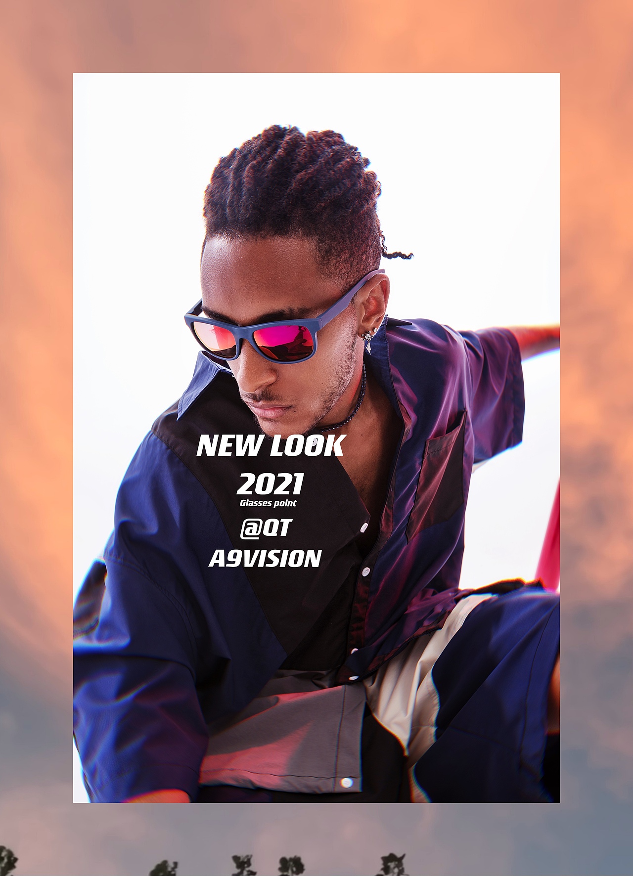 品牌时尚运动眼镜平面广告拍摄