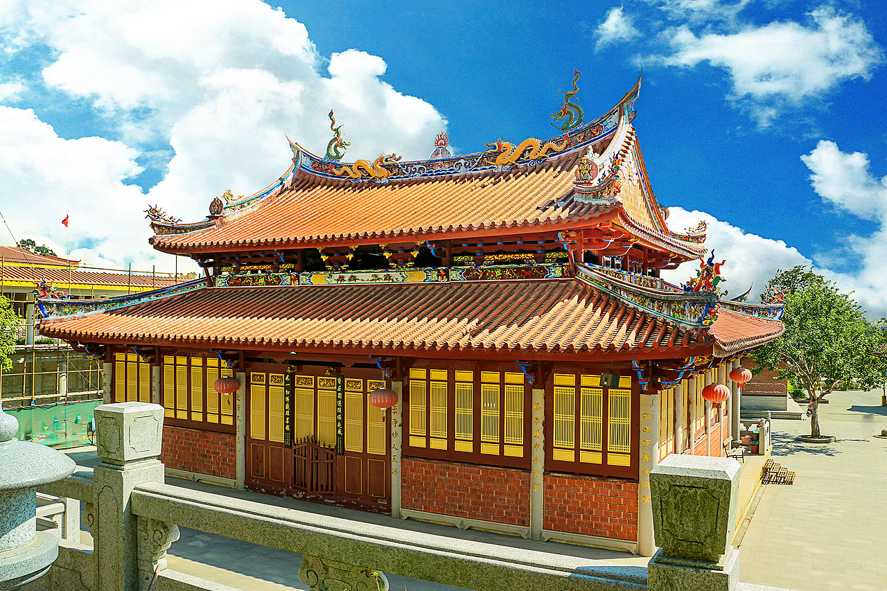 福建泉州市惠安科山公园科山寺拍摄