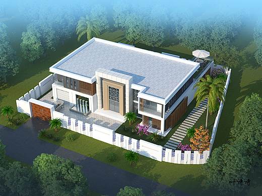 室外效果图|别墅外观|设计 