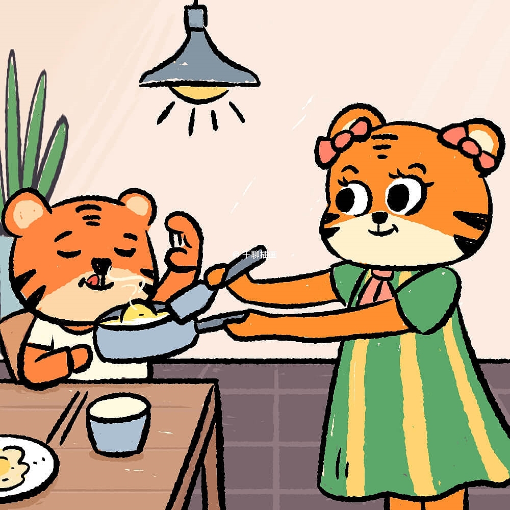 《家的味道》儿童插画（图ZMjA5OTA3Mzcy） - 儿童插画 - 站酷设计师芋泥三三原创素材 - 站酷ZCOOL