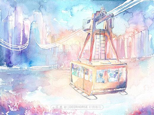 漫重庆 · 解放碑 x 洪崖洞 x 磁器口（个人主页-ZMjQ3NzkzODg=） - 绘画 - 站酷设计师籽鹿原创素材 - 站酷ZCOOL