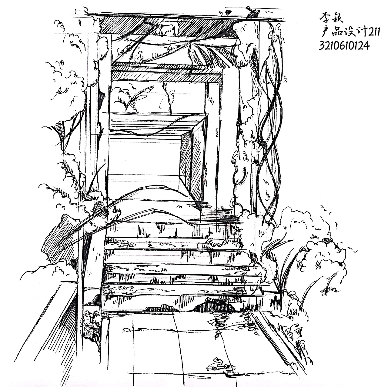 校园风景（图ZMzA2NjI1NzQ4） - 绘画 - 站酷设计师杂格格格格格原创素材 - 站酷ZCOOL