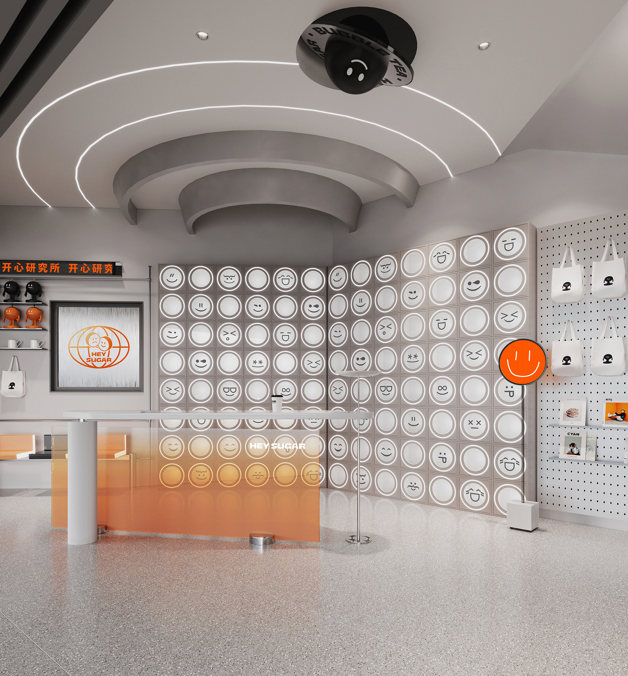 嘿糖奶茶概念店 | 魔戏空间设计案例