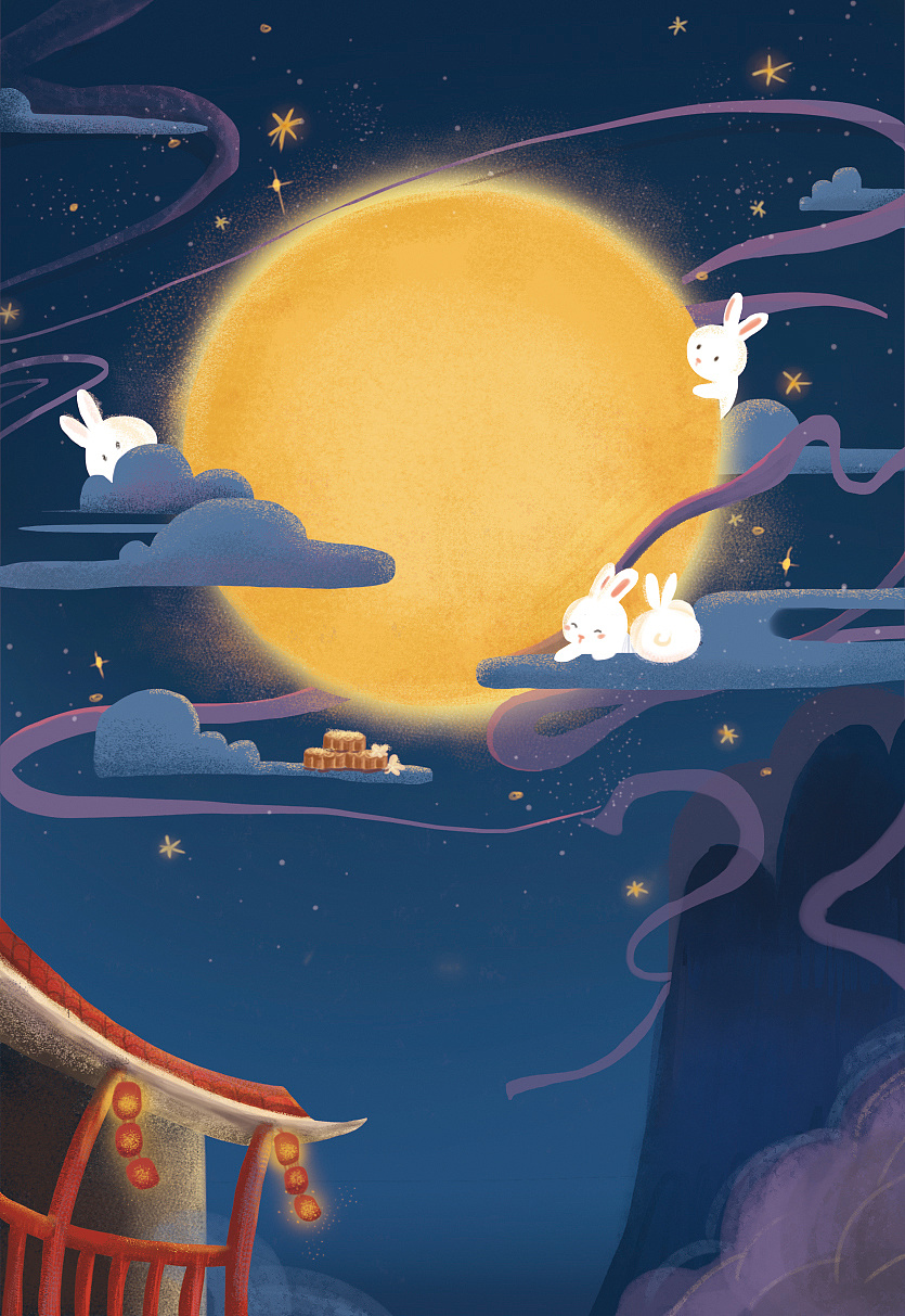 中秋贺卡卡卡卡 - 原创作品 - 站酷(zcool)