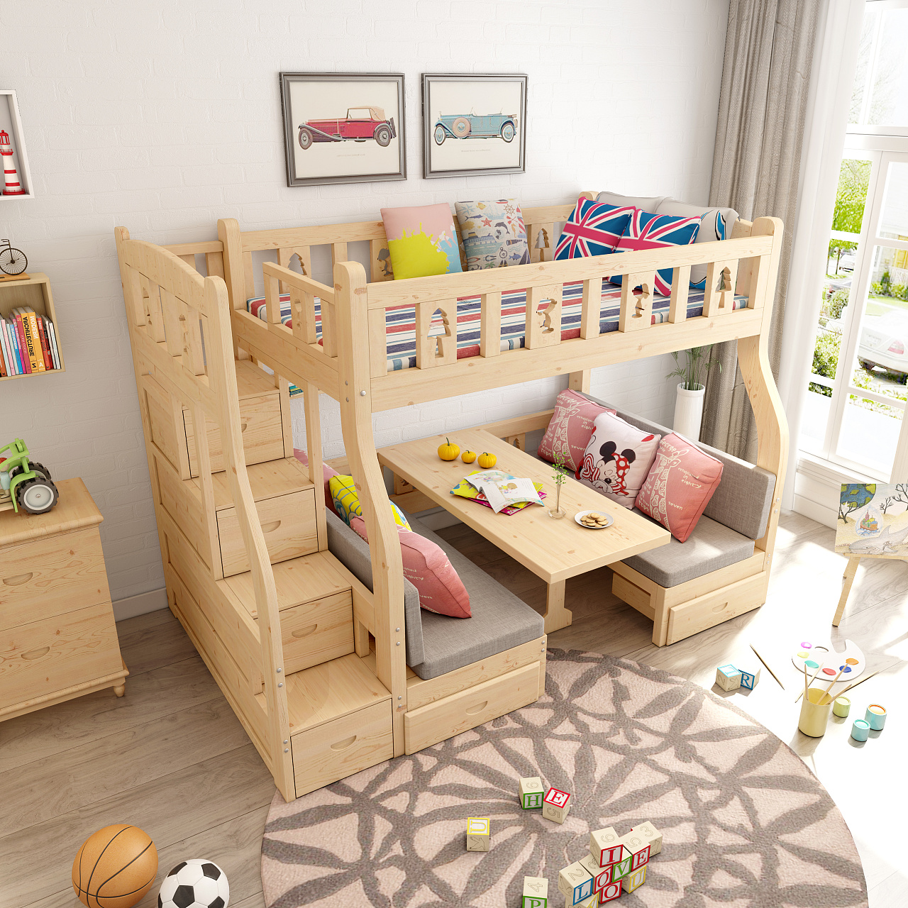 儿童床效果图|工业/产品|家具|Ailu507 - 原创作品 - 站酷 (ZCOOL)
