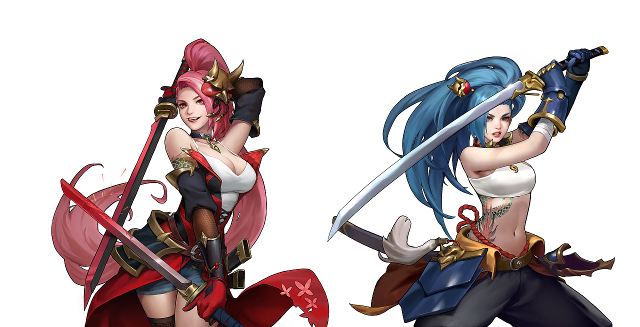 青鬼 赤鬼 插画|插画|商业插画|愚者一智 - 原创作品 - 站酷 (zcool)