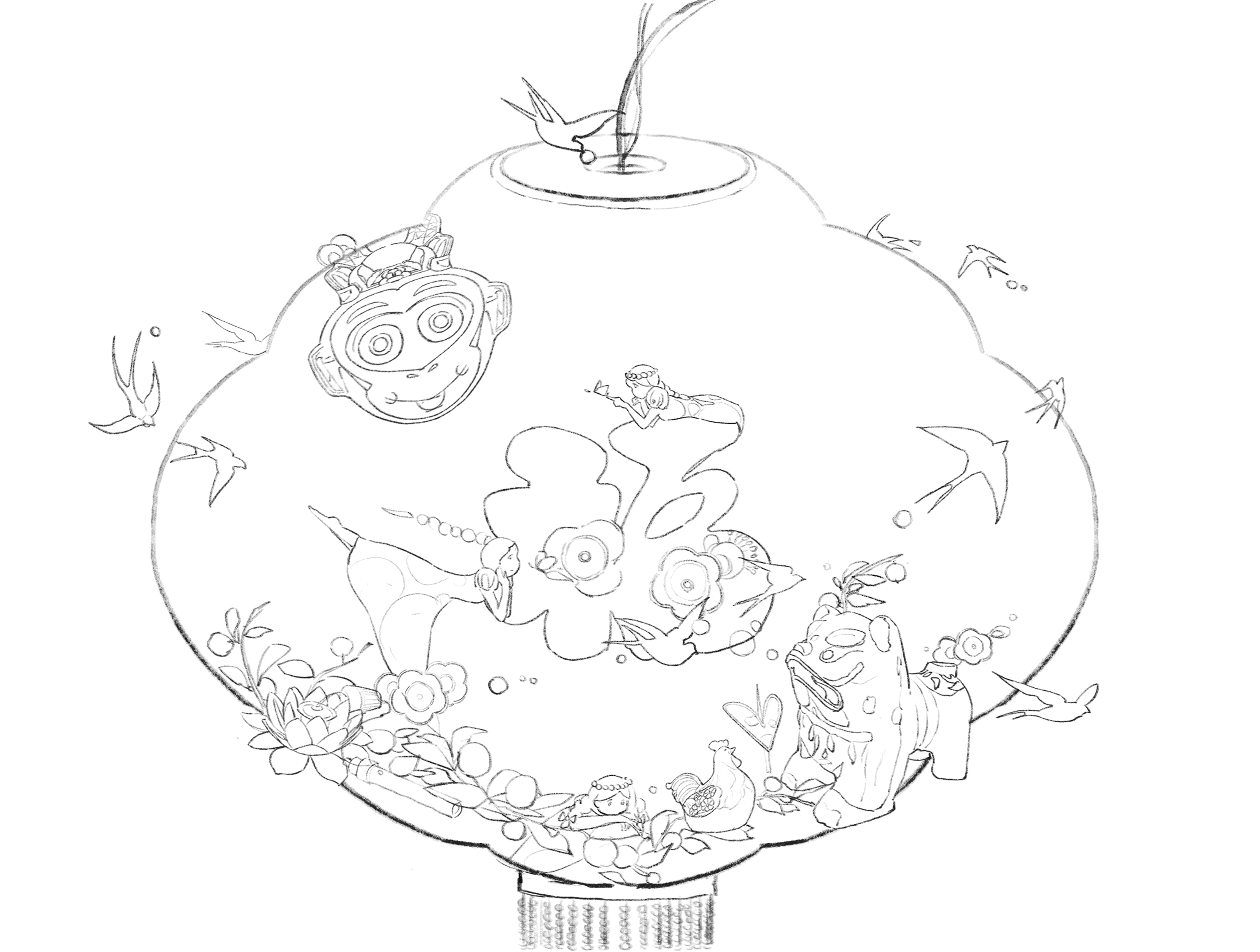 记忆中的新年（图ZMjc4OTkyMTI4） - 商业插画 - 站酷设计师春穗青原创素材 - 站酷ZCOOL