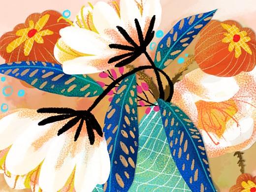 頭戴花的女人（個人主頁-ZNTg1ODIyNjQ=） - 創(chuàng)作習(xí)作 - 站酷設(shè)計(jì)師AimeeMmm原創(chuàng)素材 - 站酷ZCOOL