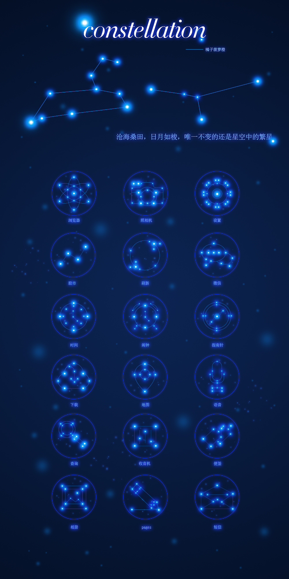 星座手机图标（图ZNjc5NDcwMDQ=） - 图标 - 站酷设计师橘子菠萝橙原创素材 - 站酷ZCOOL