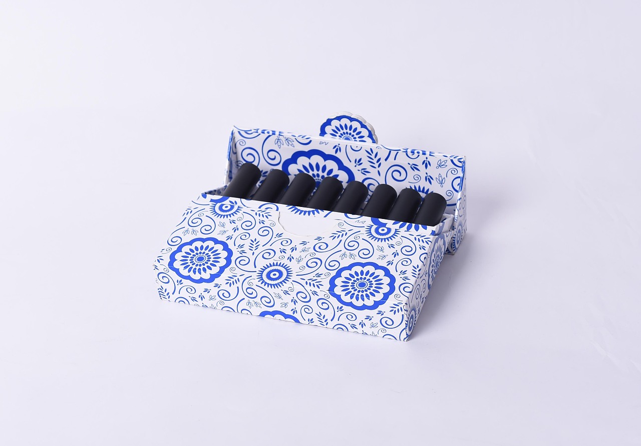 青花瓷国潮口红礼盒包装