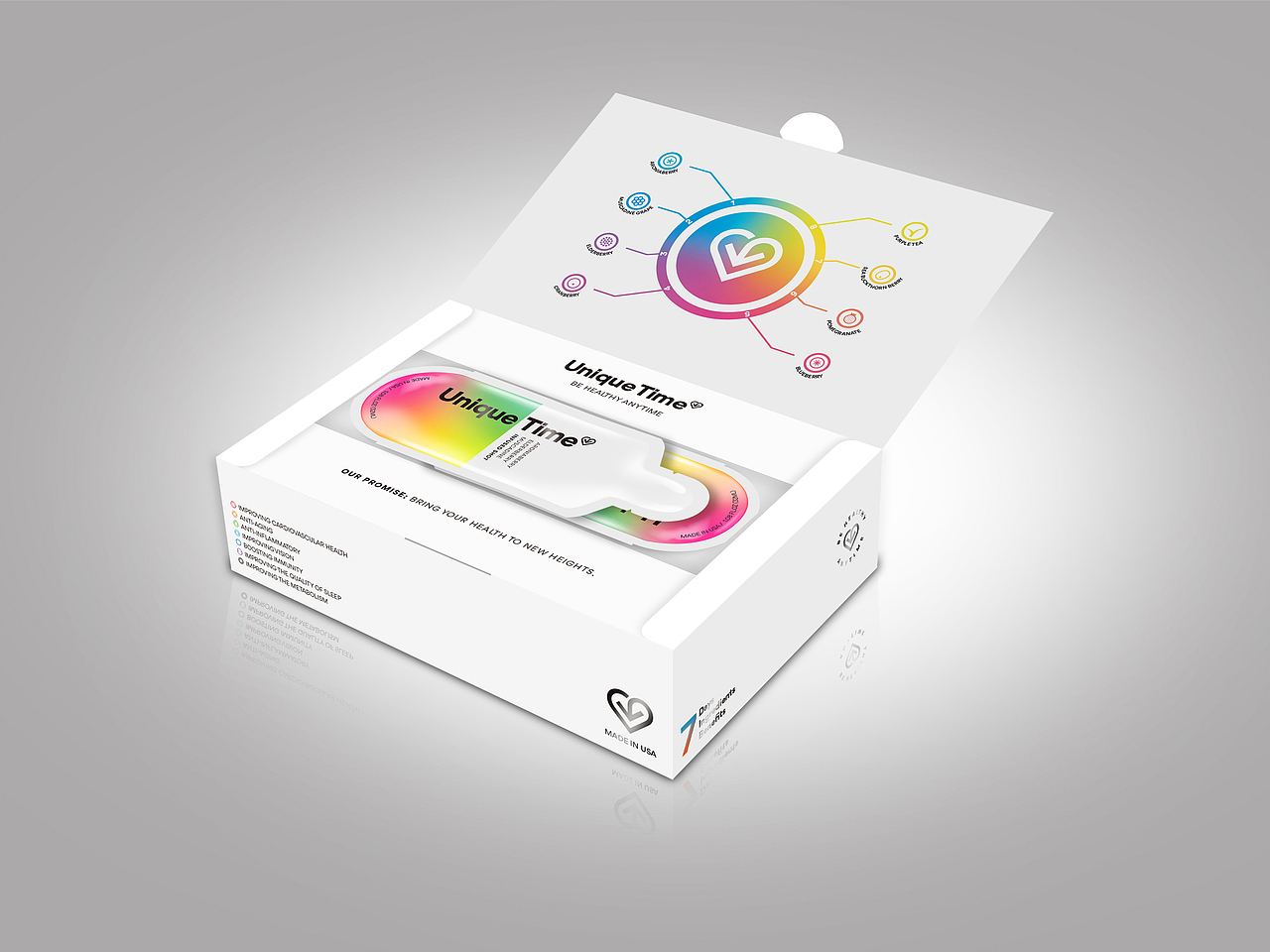 白藜芦醇抗氧饮品产品包装排版设计