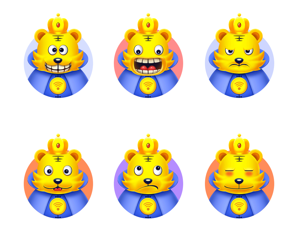 腾讯王卡品牌形象设计——帅虎王