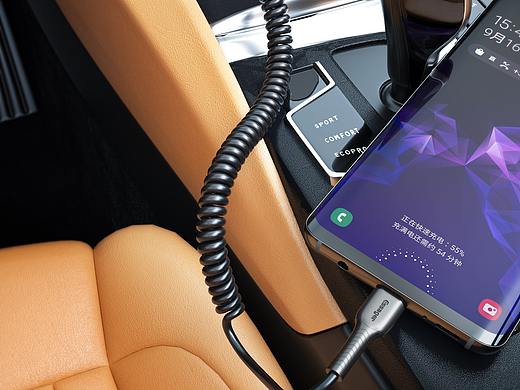 彈簧數(shù)據(jù)線+車載支架（個人主頁-ZNDkwNDQxNTI=） - 產品 - 站酷設計師風遁原創(chuàng)素材 - 站酷ZCOOL