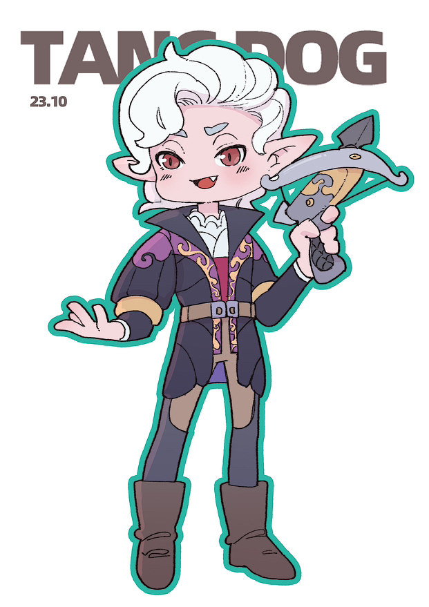 博德3营地九人组～（图ZMzUzNzc3NjA0） - 商业插画 - 站酷设计师糖犬原创素材 - 站酷ZCOOL