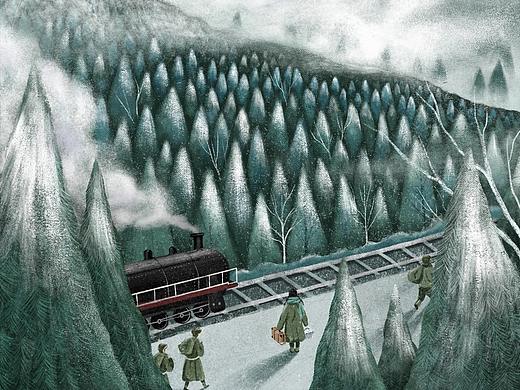 《雪落林场》