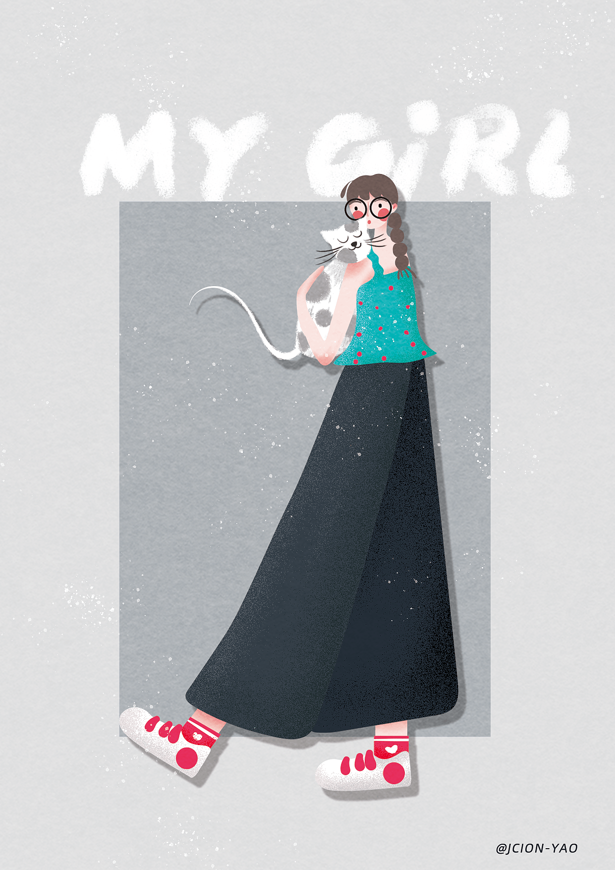 MY Girl（图ZMjE1ODMxOTky） - 商业插画 - 站酷设计师游泳的魚原创素材 - 站酷ZCOOL