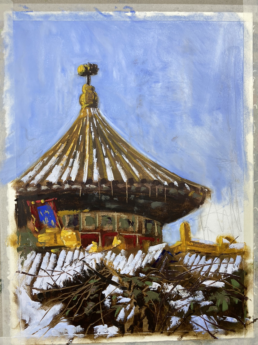 近期一些油画棒作品