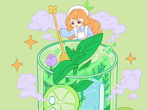 夏日冰镇柠檬茶