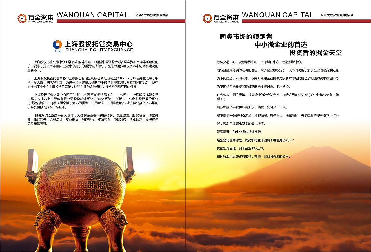 #万全招商册子（图ZMjcxNDE2NDA=） - 书籍/画册 - 站酷设计师一_Dream原创素材 - 站酷ZCOOL